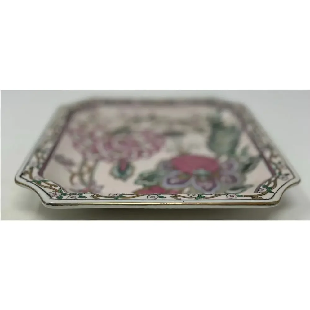 Classic Traditions a‎ JC Penney Exclusive Floral Decor Plate Pink Green